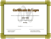 Certificado de Logro en Bowling