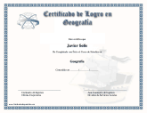 Certificado de Logro en Geografía