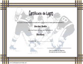 Certificado de Logro en Hockey