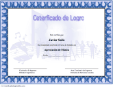 Certificado de Logro en Música