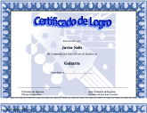 Certificado de Logro Estudios en Guitarra