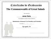 Certificado de Graduación