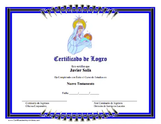 Certificado de Logro certificate