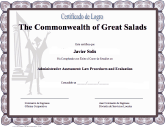Certificado de Logro