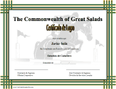 Certificado de Logro en Estudios de Caballero